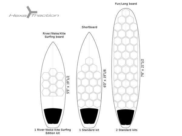 Grip para tabla de surf RSPro Hexa Traction