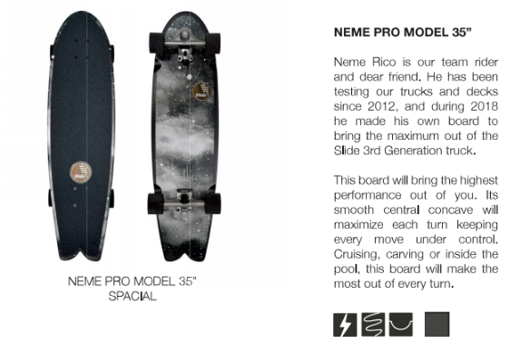 surfskate slide neme pro model 35