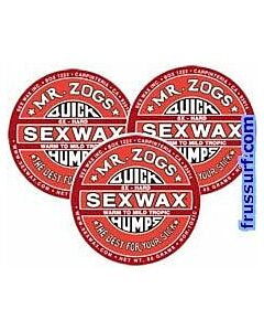 Parafina Sexwax Original Quick Humps x5 roja