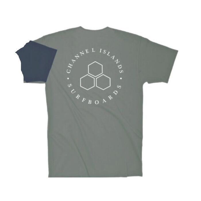Camiseta Channel Islands Hex Circle 2.0 SS gris - FrusSurf: Olas, Playas y Surf.