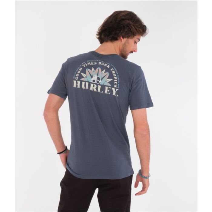 Camiseta Hurley Everyday Washed Dark Tropics azul - FrusSurf: Olas, playas y Surf