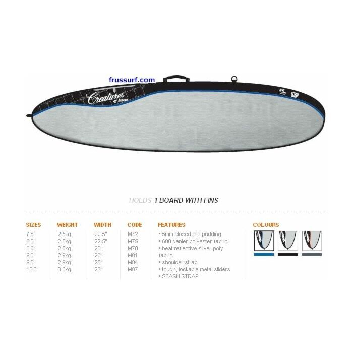 Funda surf Creatures Day Use shortboard 6'3''