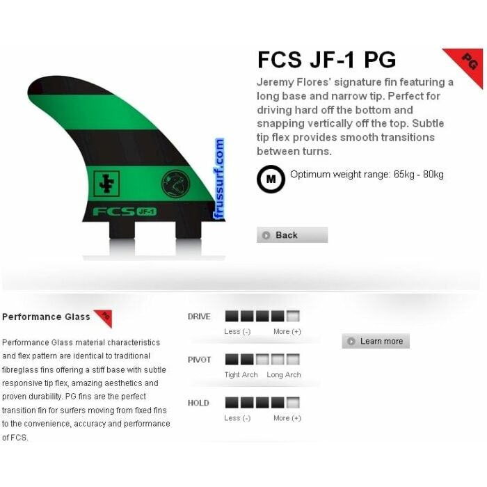 Quillas FCS Jeremy Flores JF-1 PG