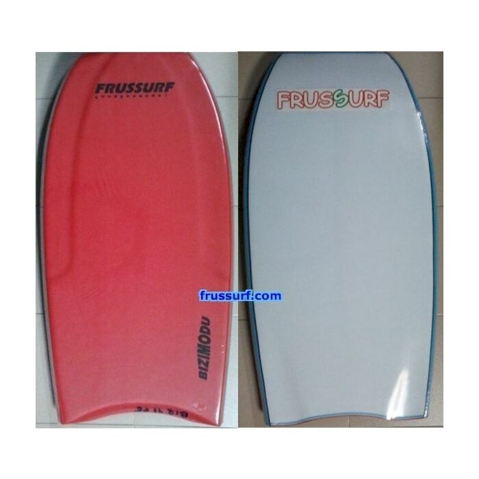 Bodyboard FrusSurf Bizimodu PE Crescent rojo-blanco 41''