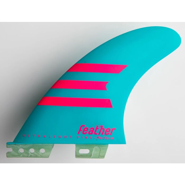 Quillas surf Feather Fins Ultralight Click Tab HC Blue-Pink M (3)  - FrusSurf EXPERTOS en Surf