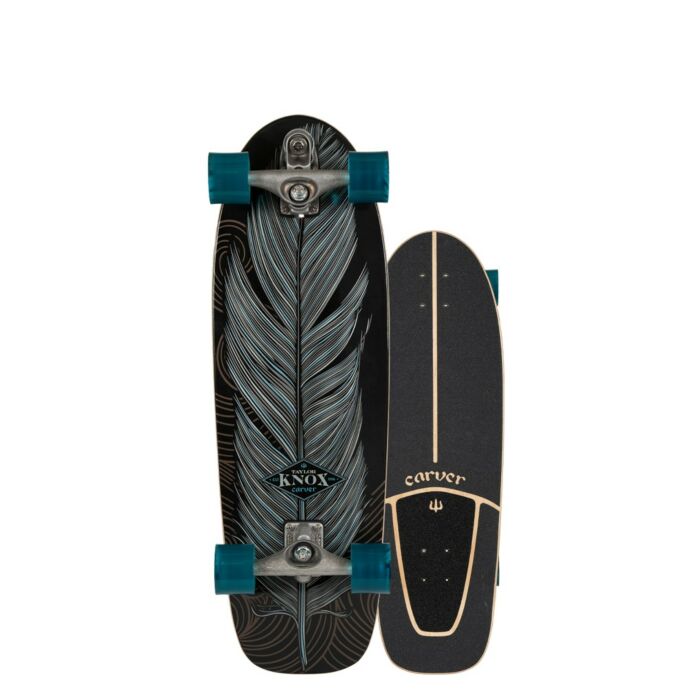 SurfSkate Carver 31.25" Knox Quill Con Ejes C7 Raw
